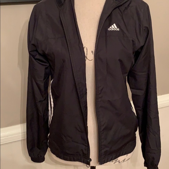 Adidas Black Wind Breaker Jacket - Picture 2 of 5